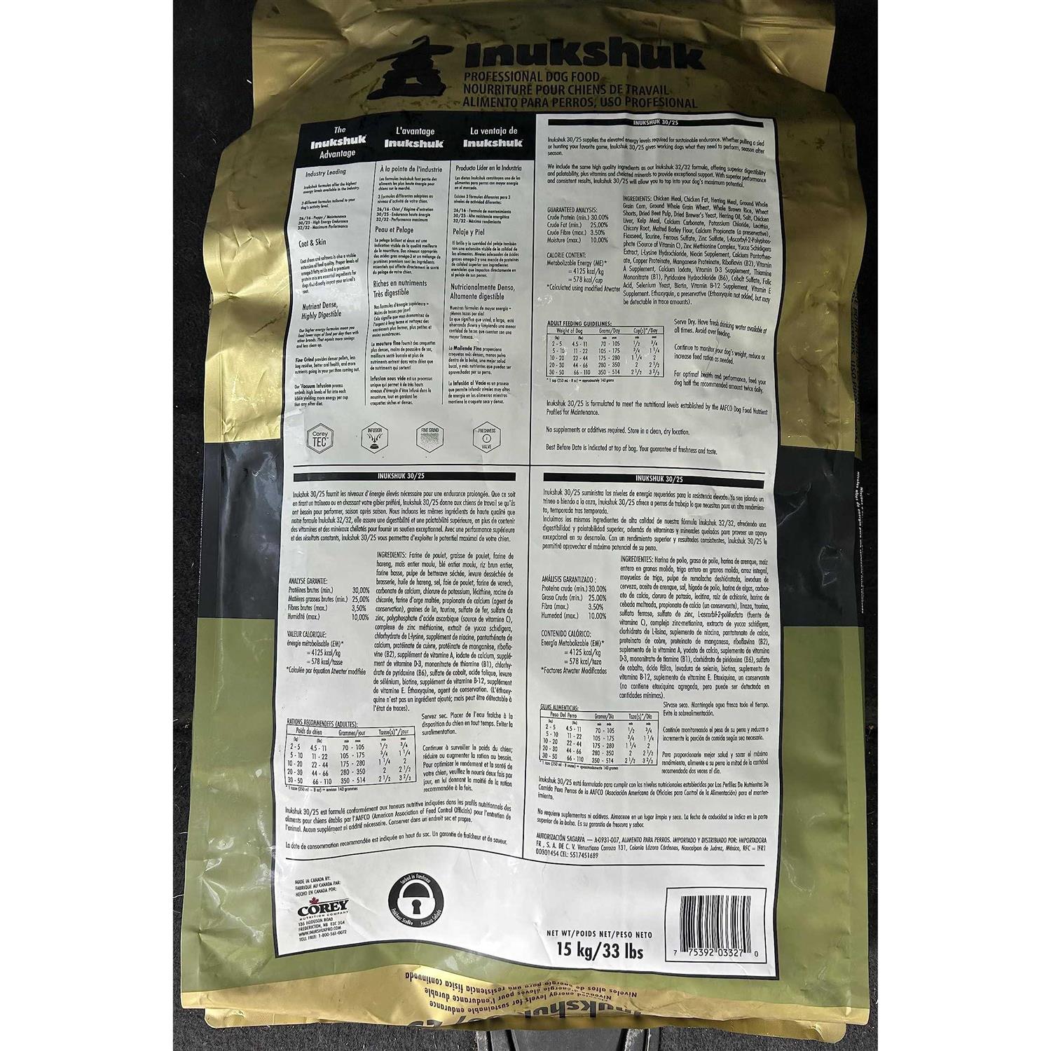 Inukshuk Professional Dry Dog Food 30/25