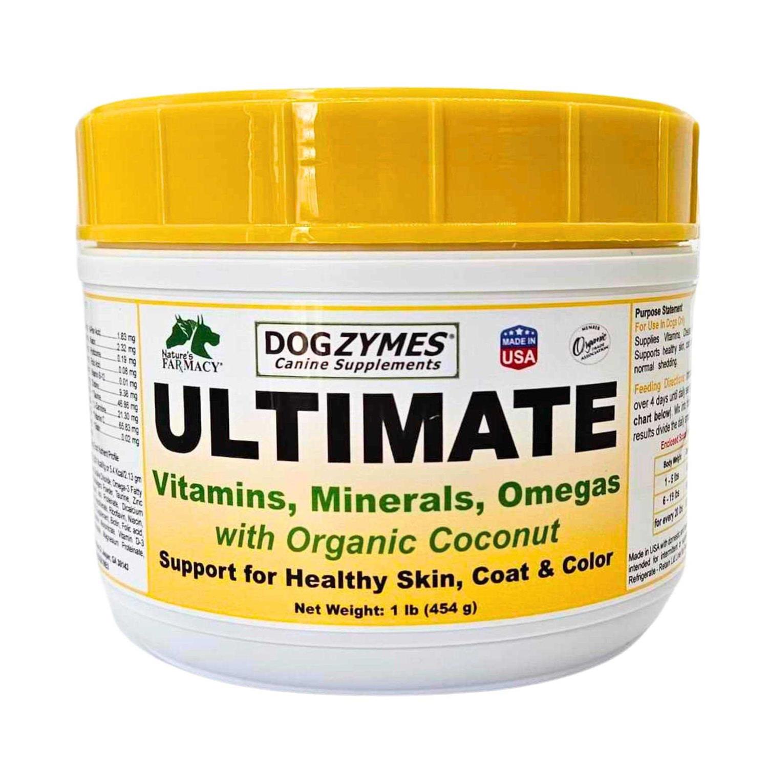 Dogzymes Ultimate for Best Skin/Coat with Organic Coconut