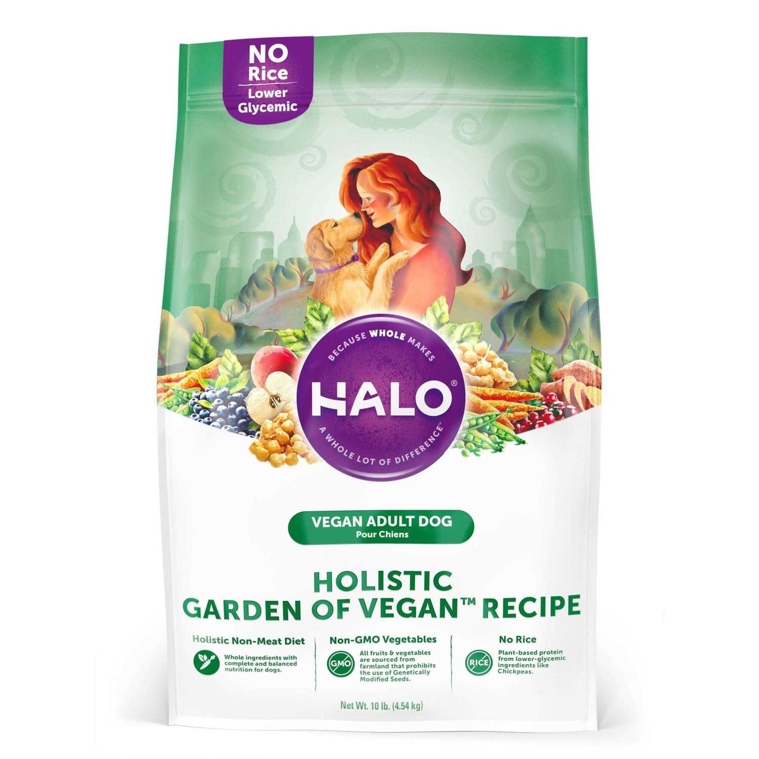 Halo Adult Dry Dog Food Holistic Garden of Vegan