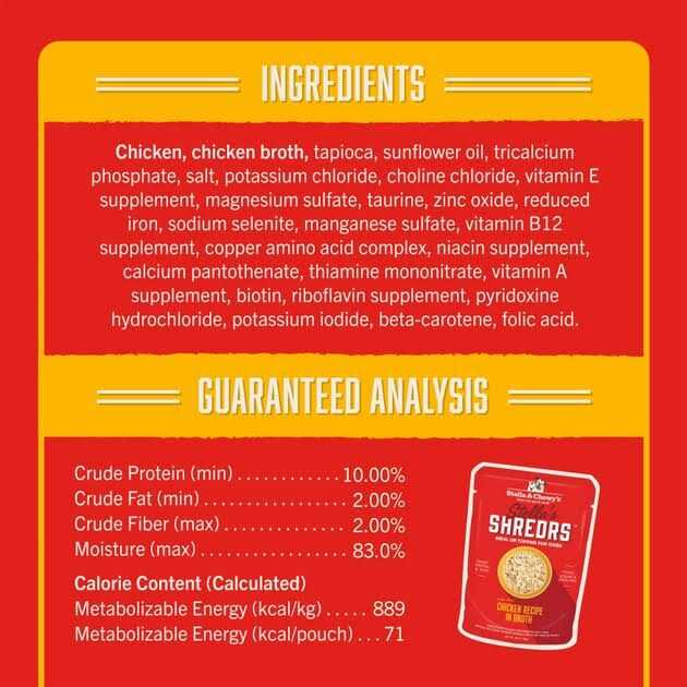 Stella & Chewy’s Dog Shredrs Chicken