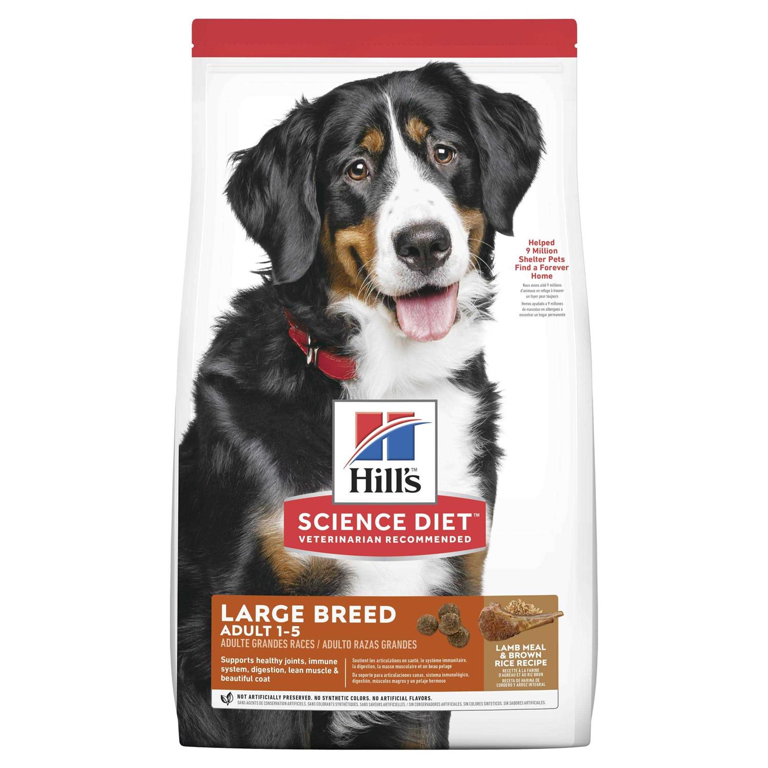 Hill’s Science Diet Adult Large Breed Lamb Meal & Brown Rice Dry Dog Food