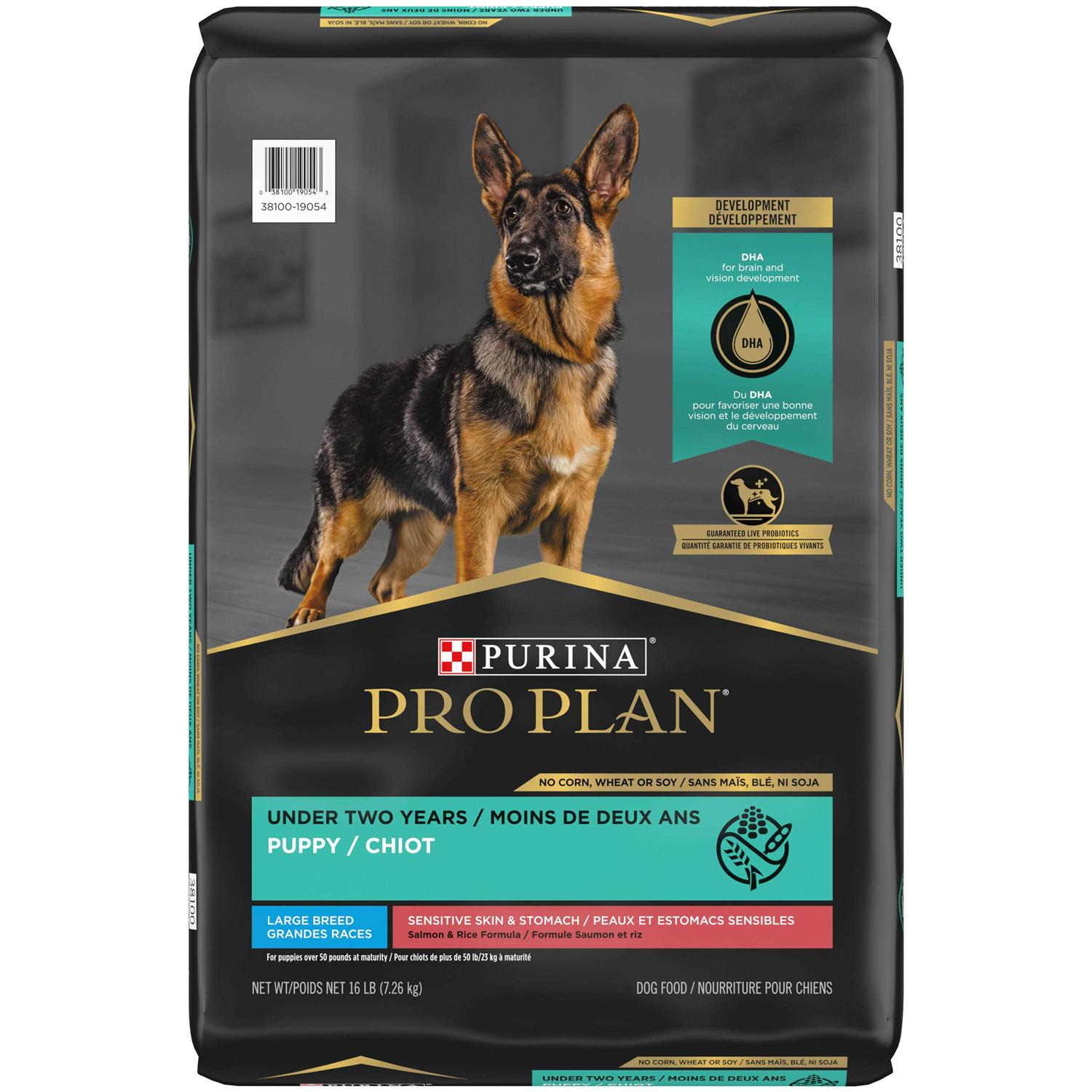 Purina Pro Plan Sensitive Skin Stomach Salmon Rice Large Breed Dry Puppy Food