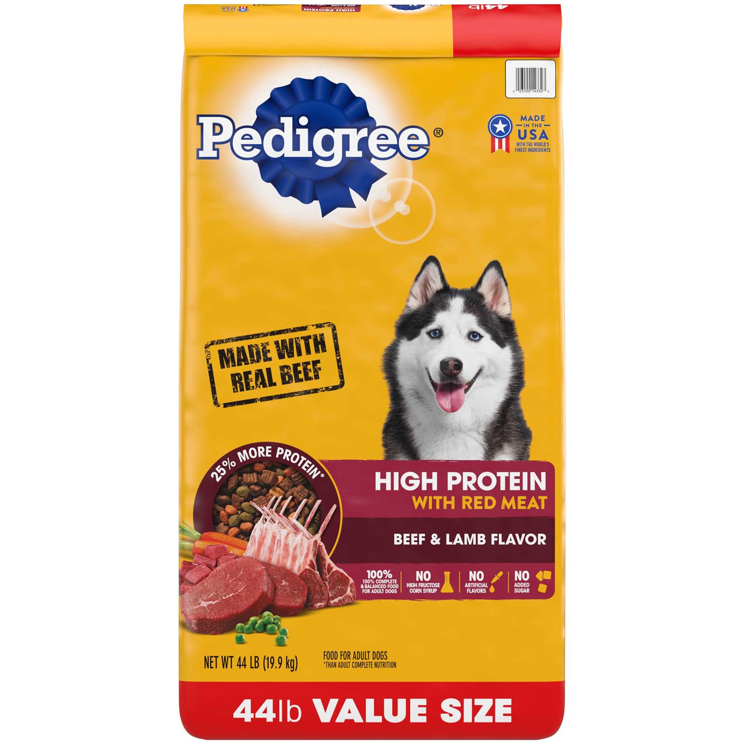 Pedigree High Protein Adult Dry Dog Food Beef and Lamb
