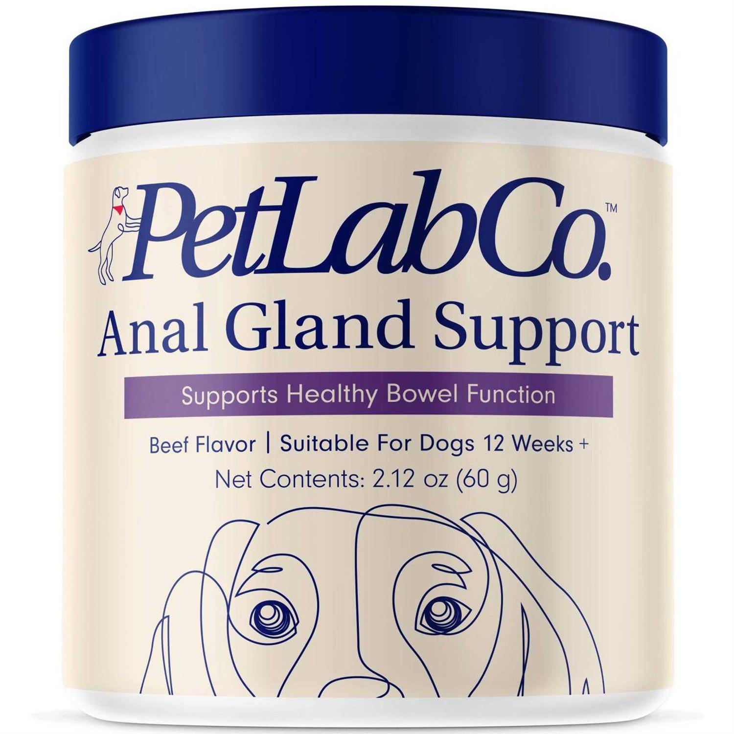 PetLab Co. Anal Gland Support Powder Supplement for Dogs