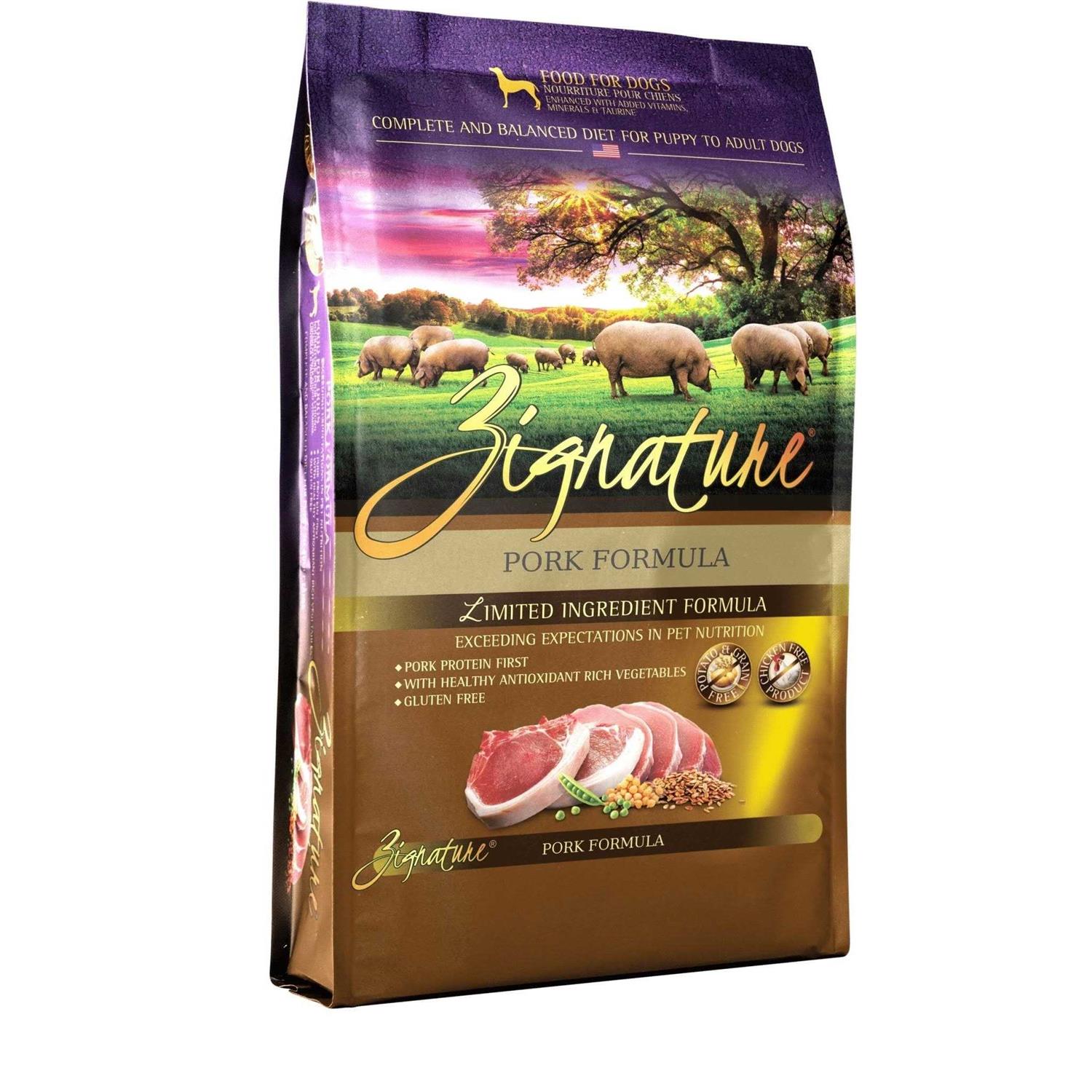Zignature Limited Ingredient Pork Dry Formula Dog Food