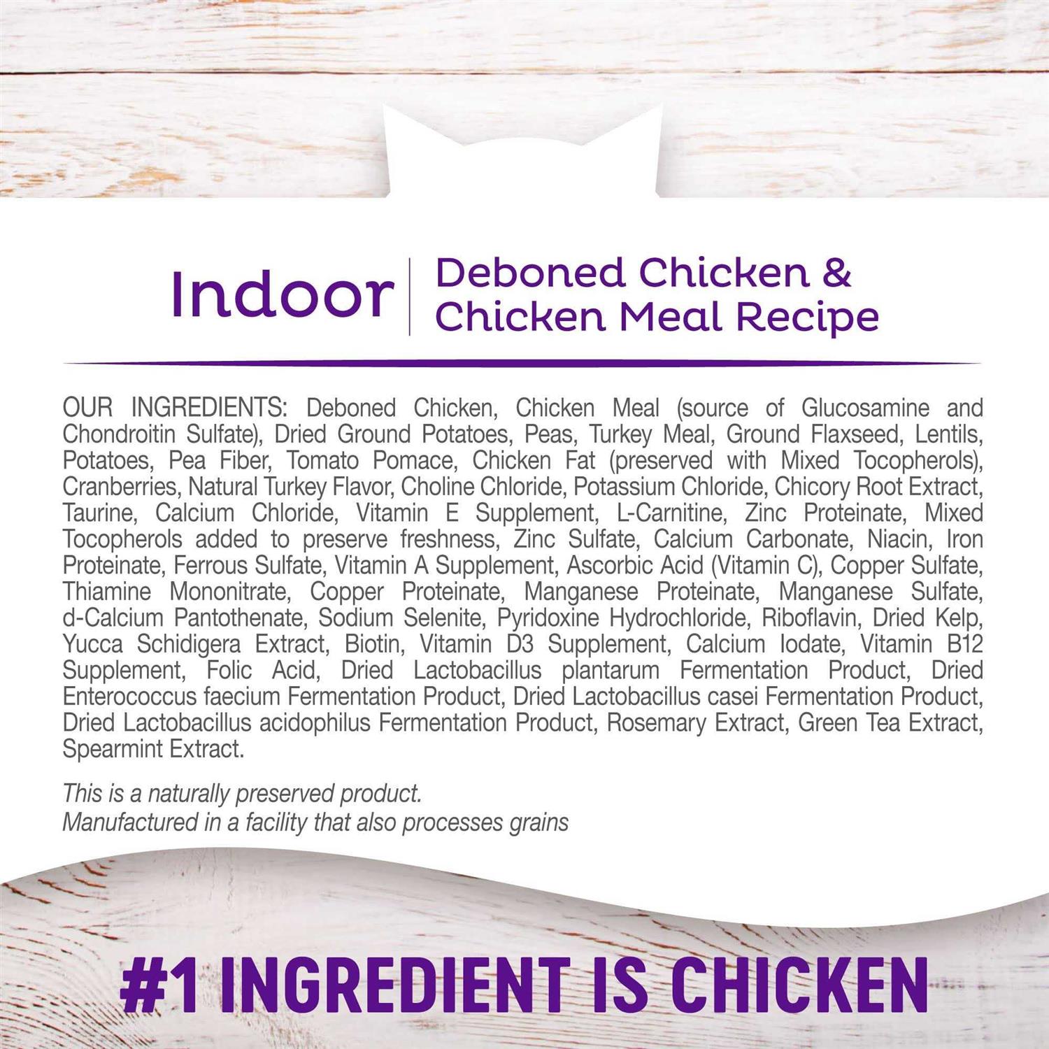 Wellness Complete Health Grain-Free Indoor Deboned Chicken Recipe Dry Cat Food