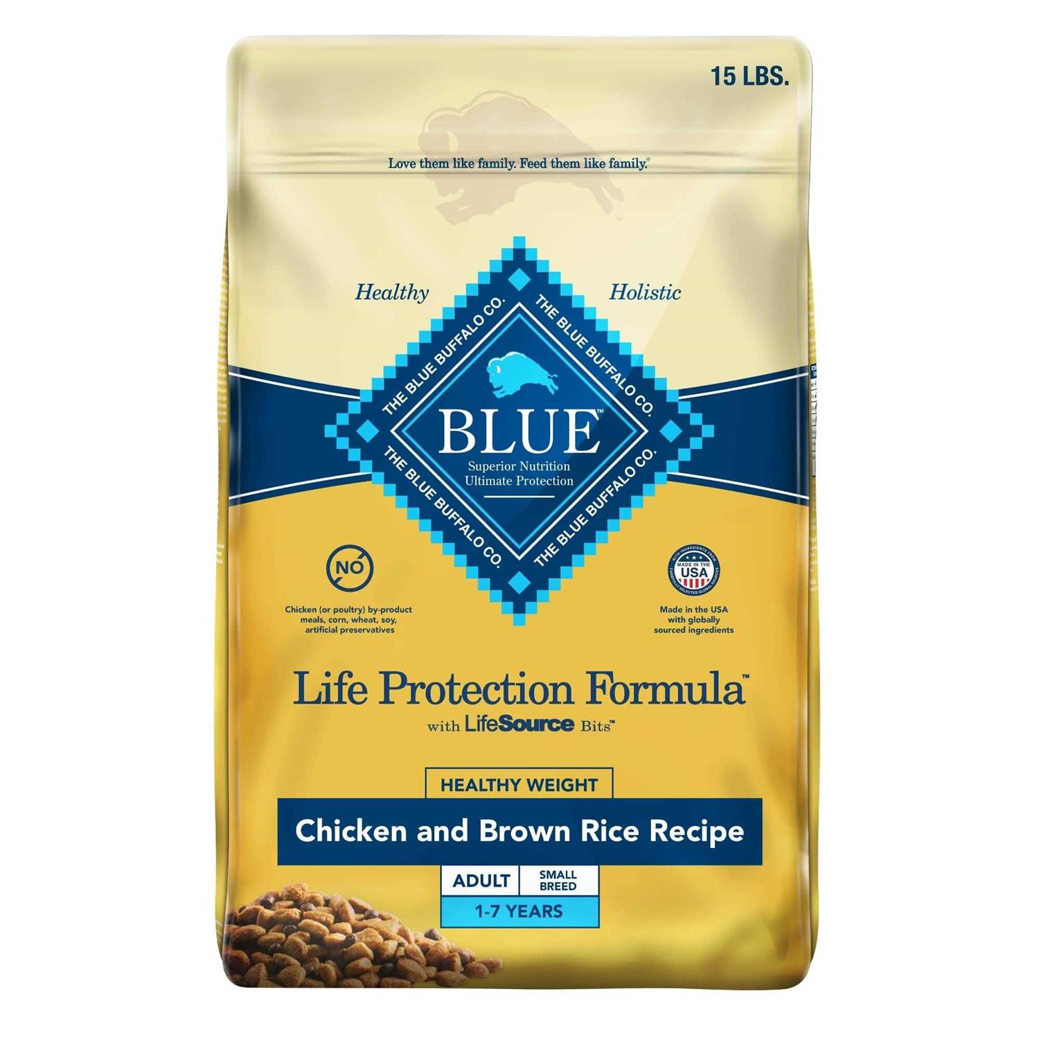 Blue Buffalo Life Protection Formula Healthy Weight Small Breed Adult Chicken & Brown Rice Recipe Dry Dog Food