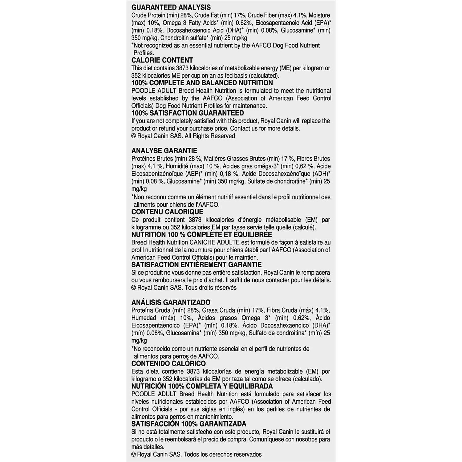 Royal Canin Poodle Adult Dry Dog Food