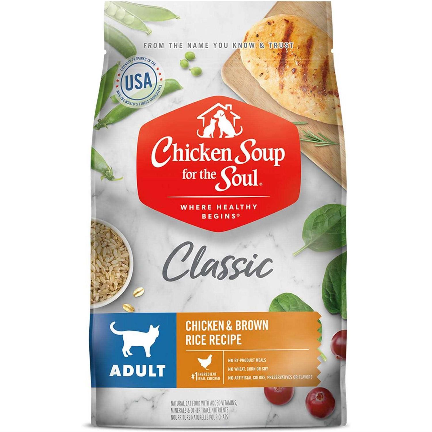 Chicken Soup for The Soul Chicken Brown Rice Recipe Dry Cat Food