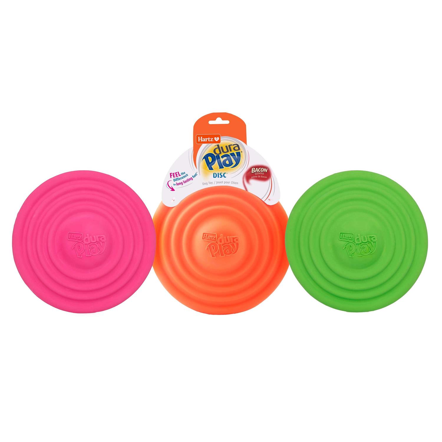 Hartz Dura Play Disc Bacon Scented Dog Toy