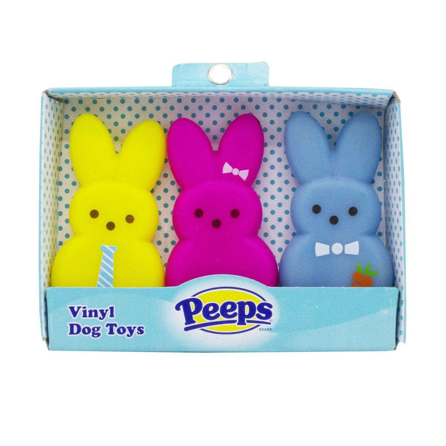 Peeps Dog Toy Vinyl Bunny