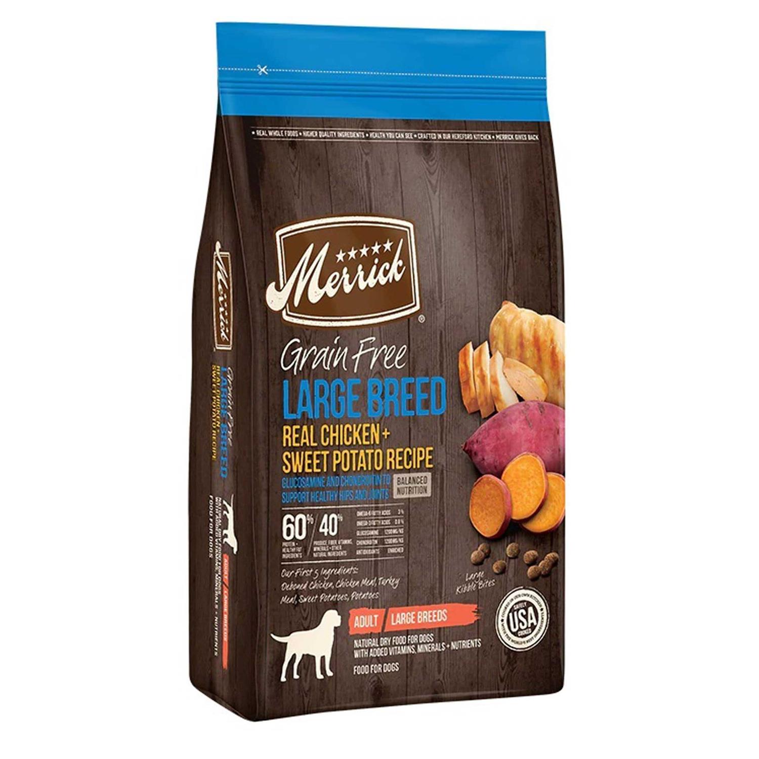 Merrick Grain Free Large Breed Real Chicken & Sweet Potato Dry Dog Food