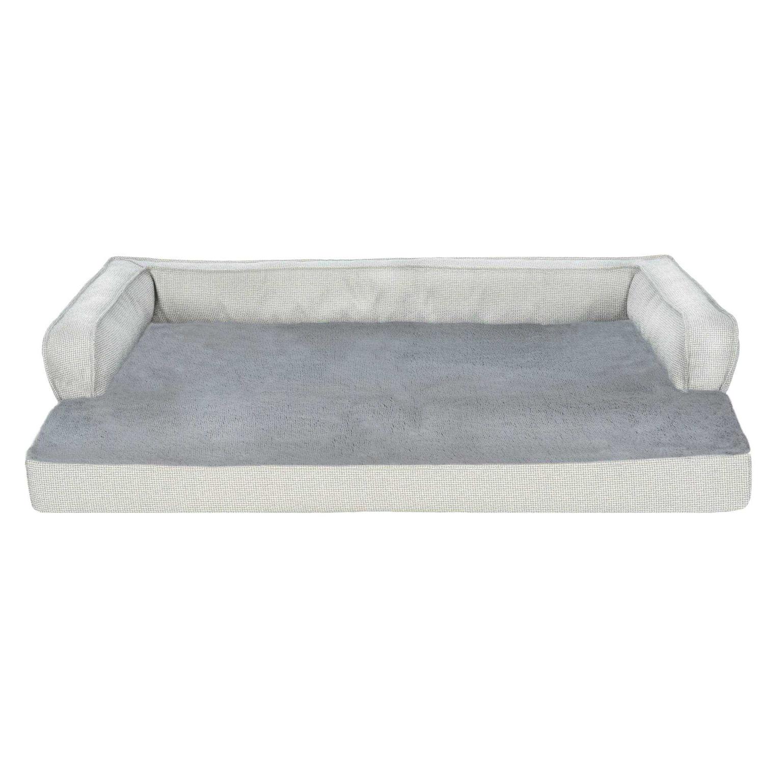 Furhaven Pet Products Plush & Decor Check Comfy Couch Orthopedic Pet Bed for Dogs & Cats