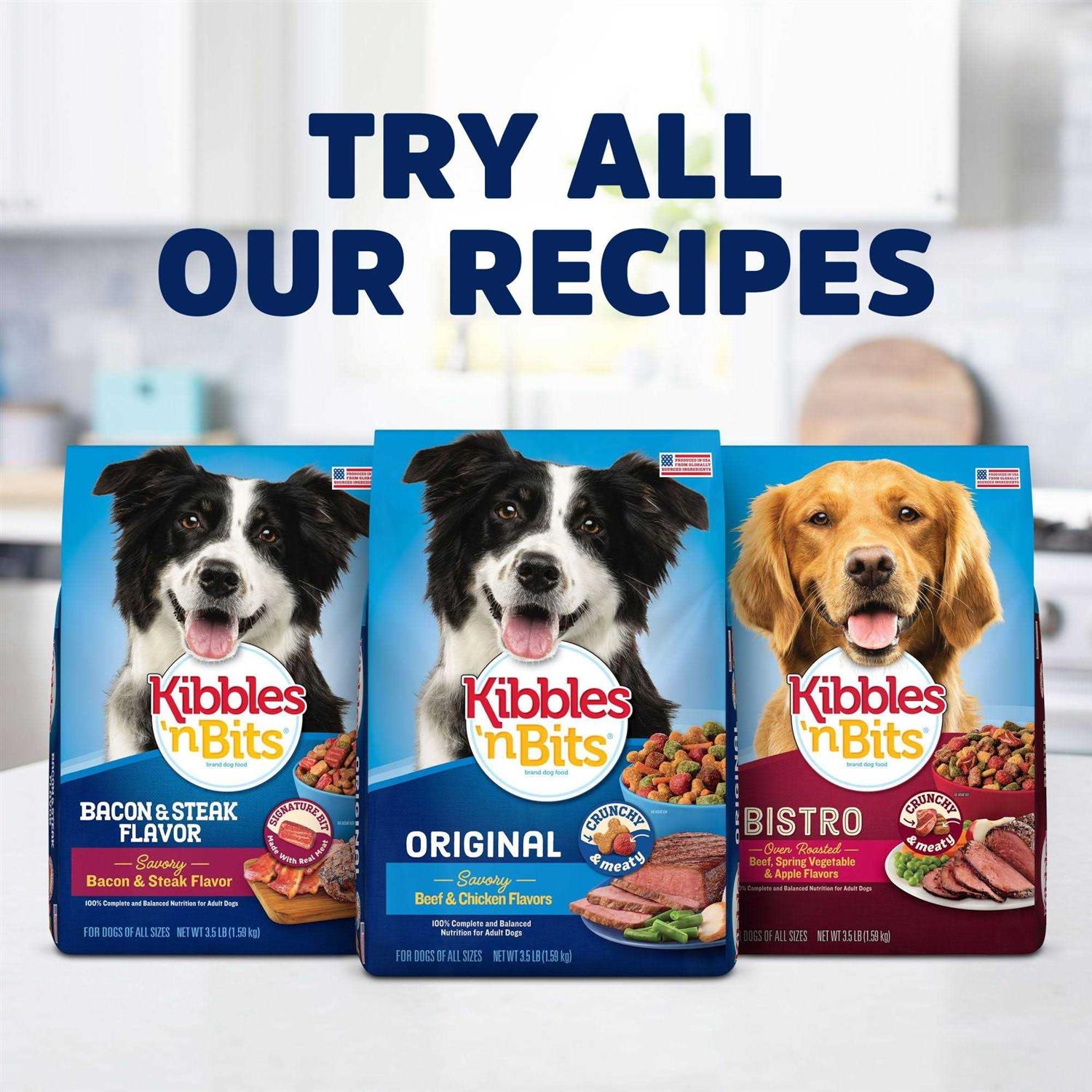 Kibbles n Bits Mini Bits Bacon & Steak Flavor Dry Small Breed Dog Food