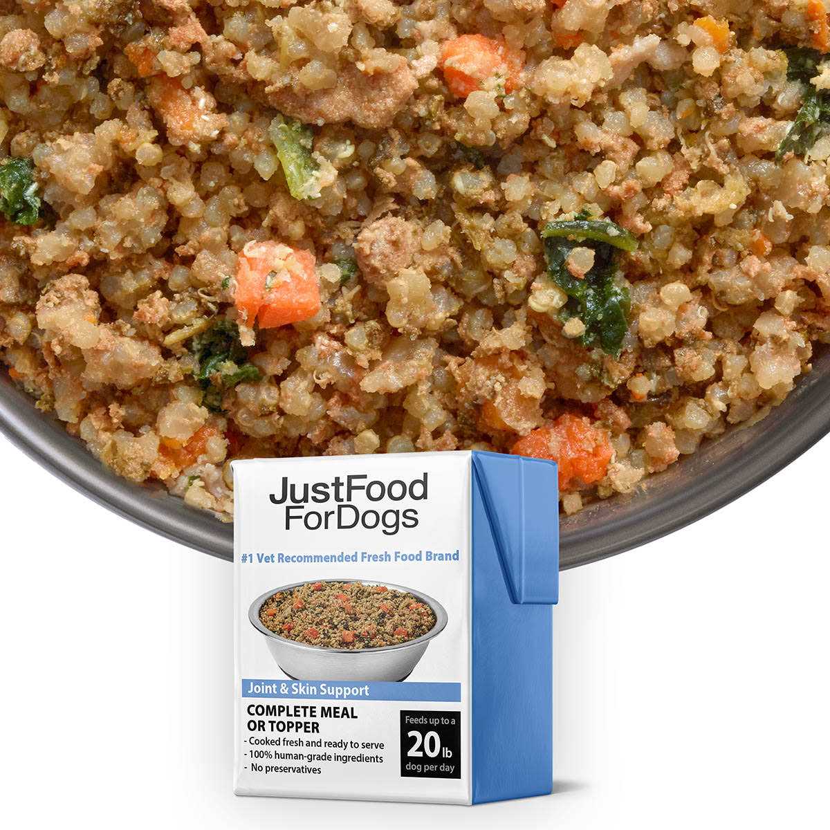 JustFoodForDogs Pantry Fresh Dog Food and Puppy Food Joint & Skin Support