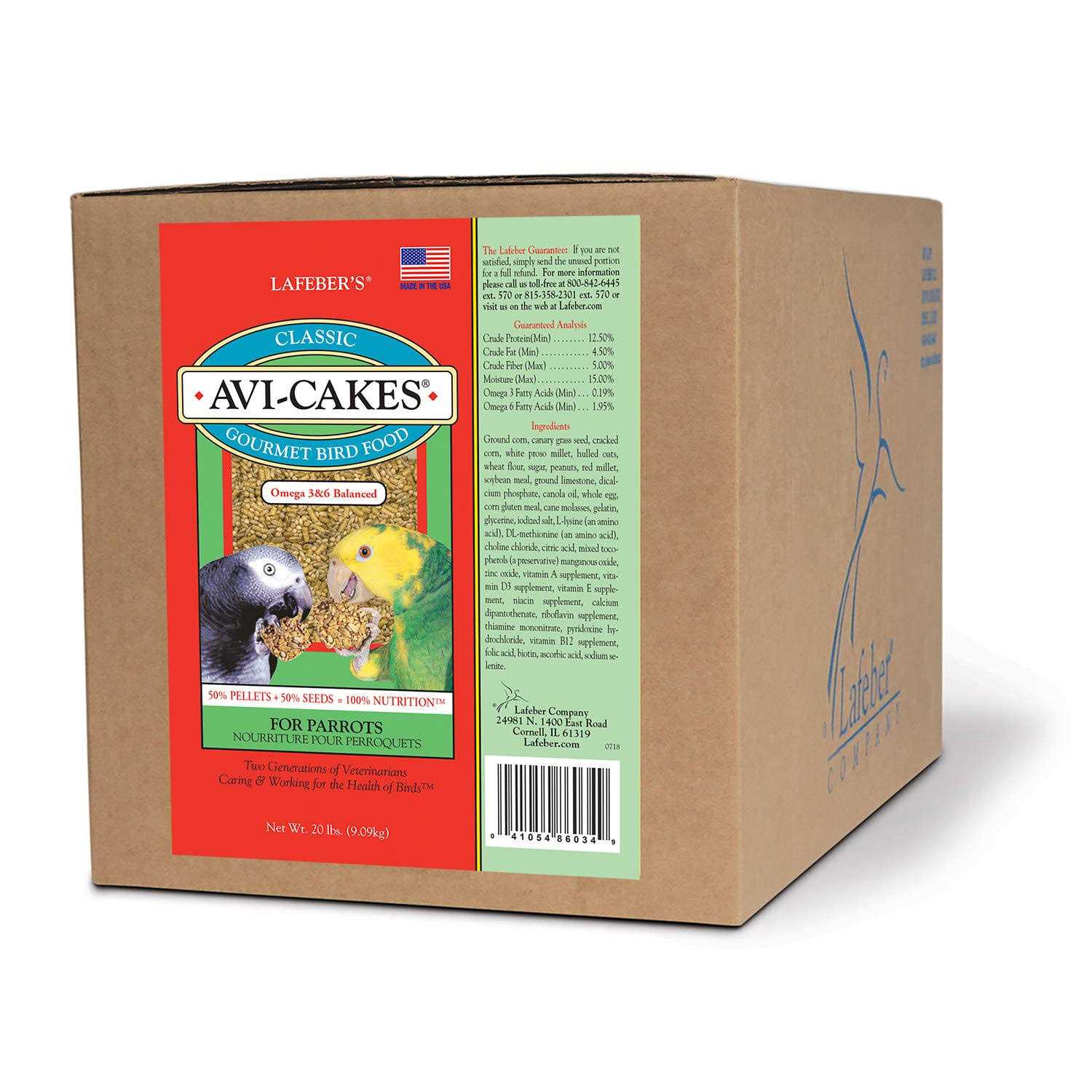 Lafeber Classic Avi-Cakes Parrot Food