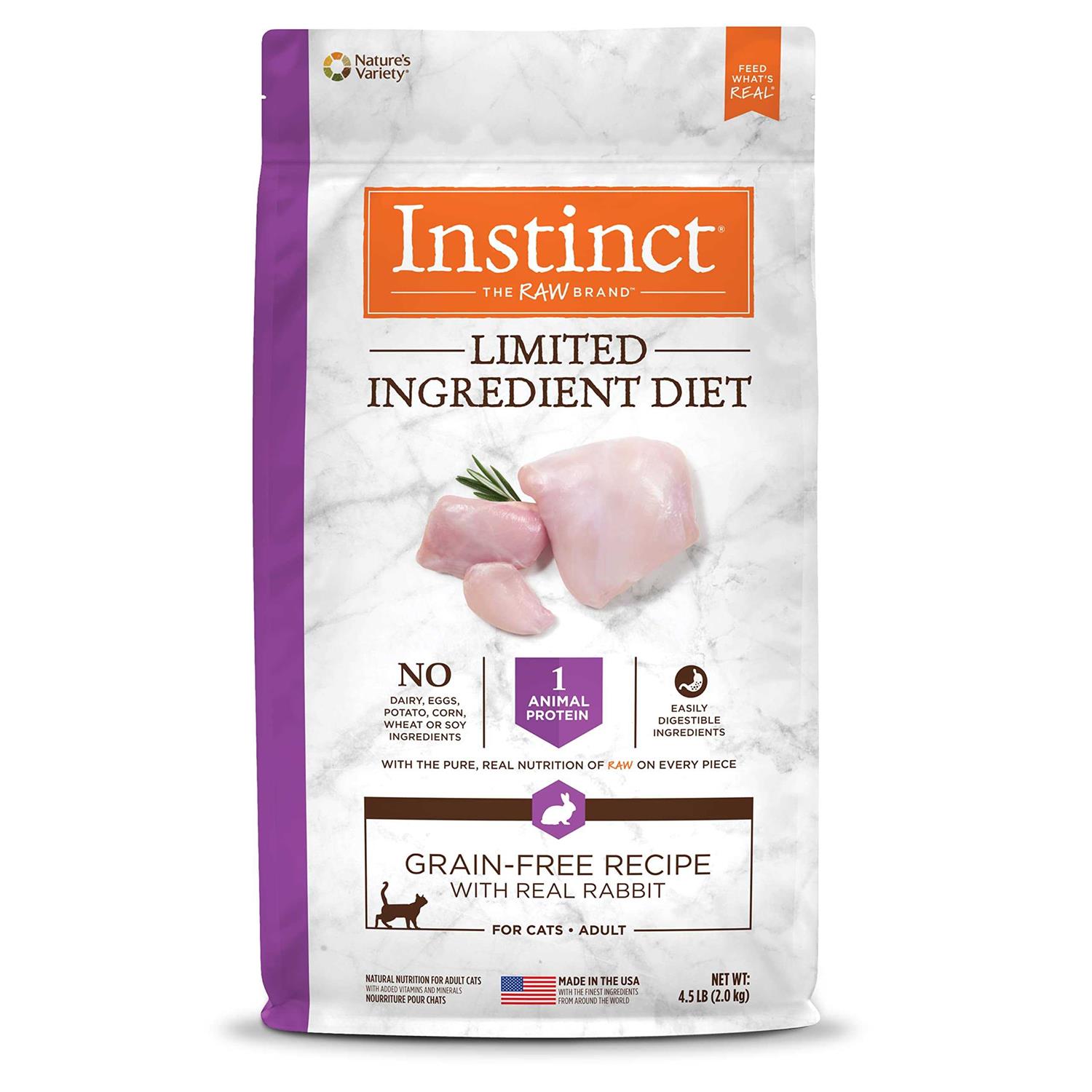 Instinct Limited Ingredient Diet Grain-Free Recipe with Real Rabbit Dry Cat Food