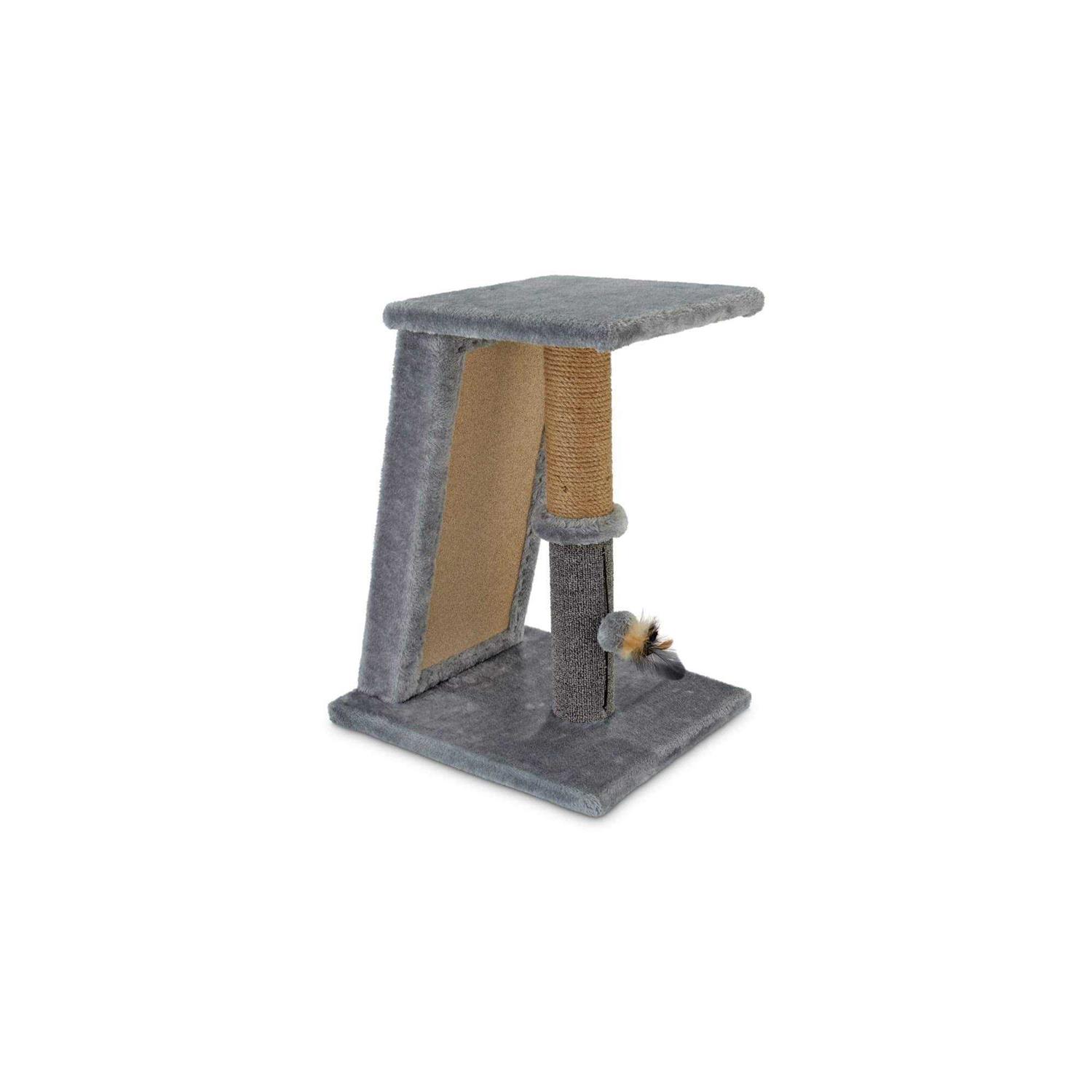EveryYay Raised Runway Cat Scratch Post With Refillable Corrugated Cardboard