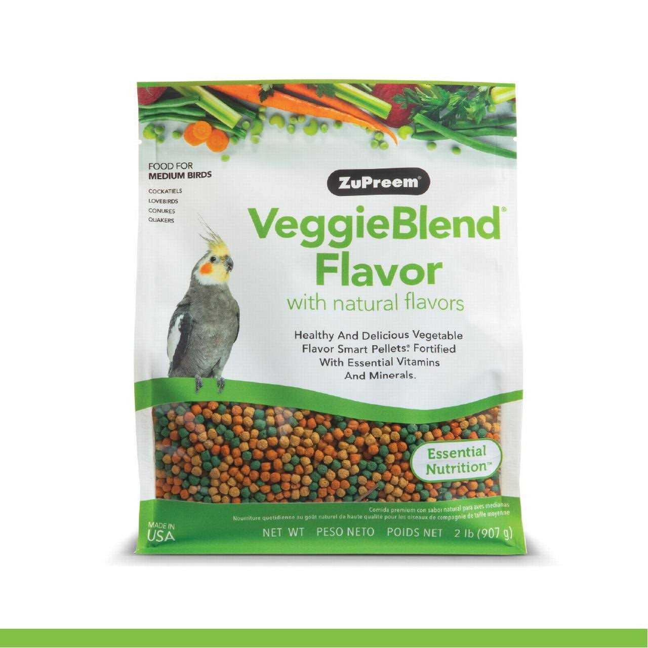 Zupreem VeggieBlend Flavor Medium Birds Bird Food