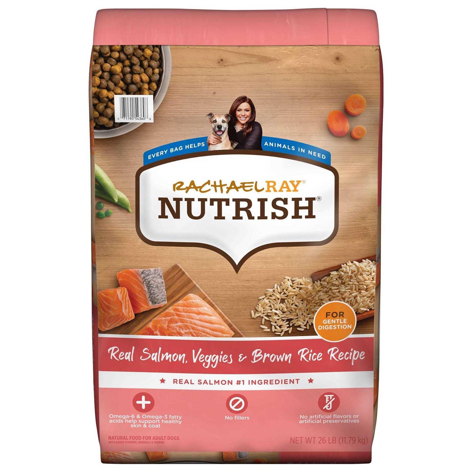 Rachael Ray Nutrish Salmon Veggies & Brown Recipe Dry Dog Food