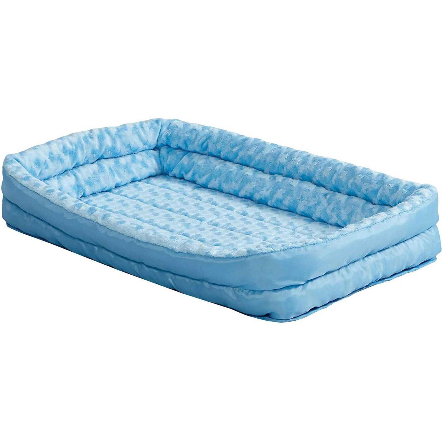 MidWest Double Bolster Pet Bed Blue