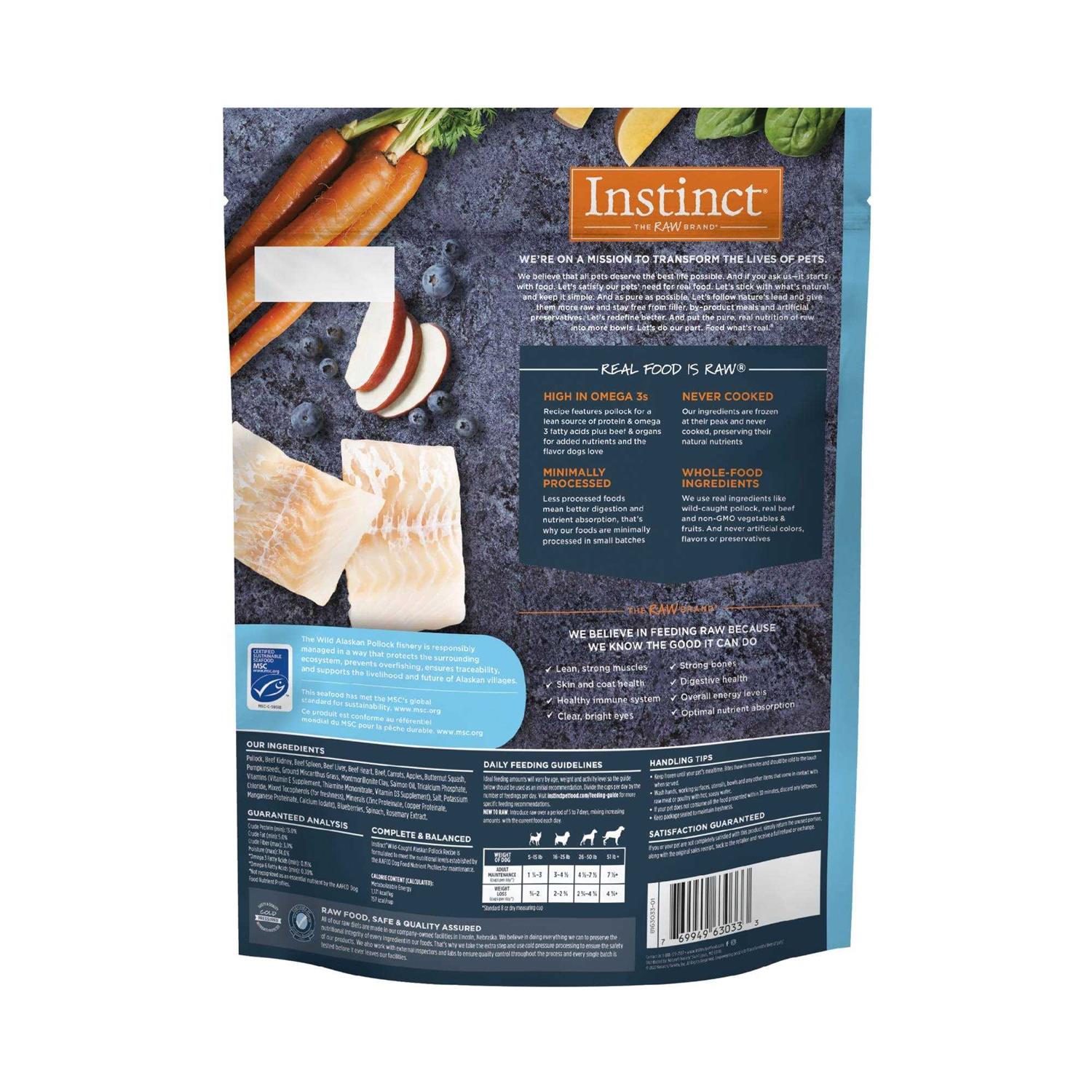 Instinct Frozen Raw Dog Food