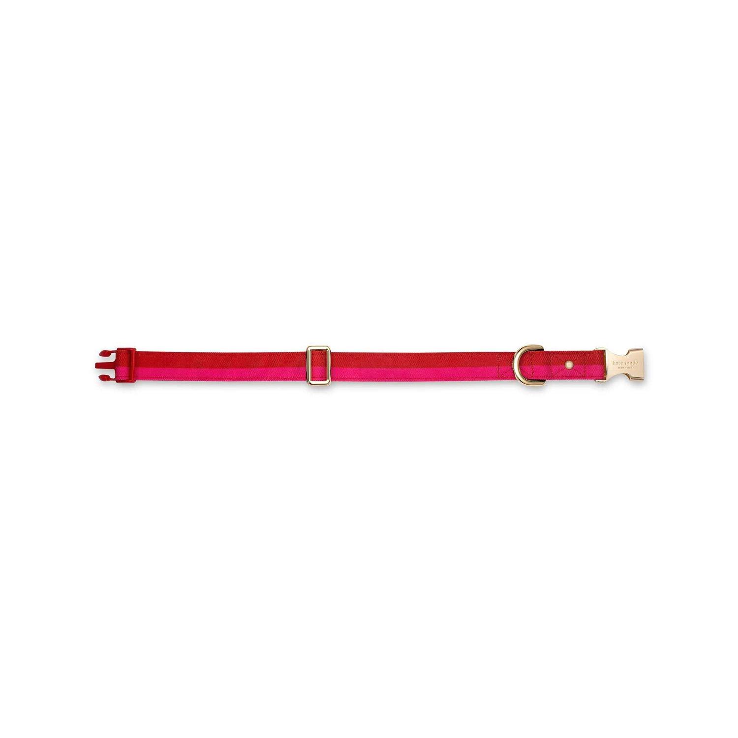 Kate Spade New York Red/Pink Colorblock Dog Collar