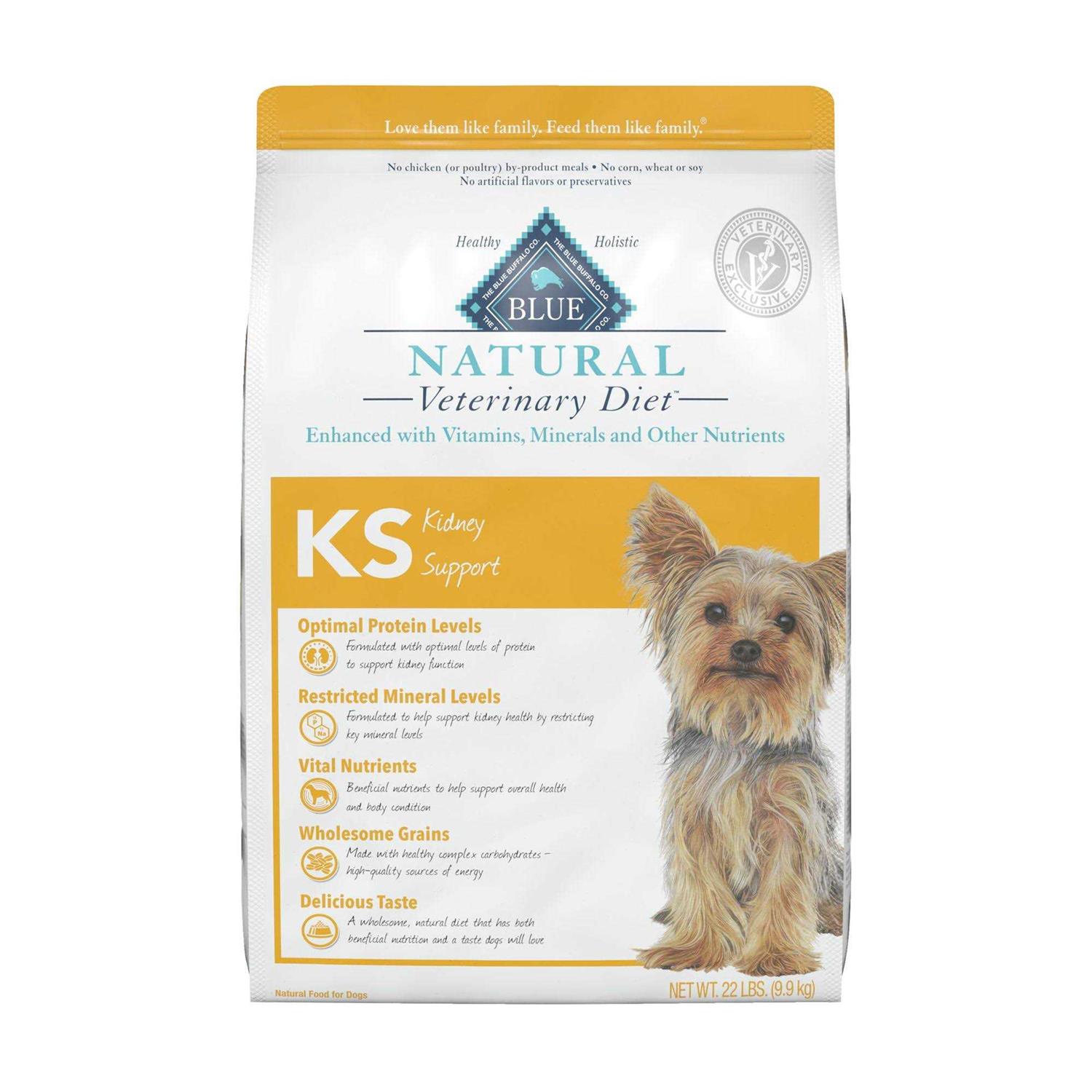 Blue Buffalo Natural Veterinary Diet KS Kidney Support Dry Dog Food