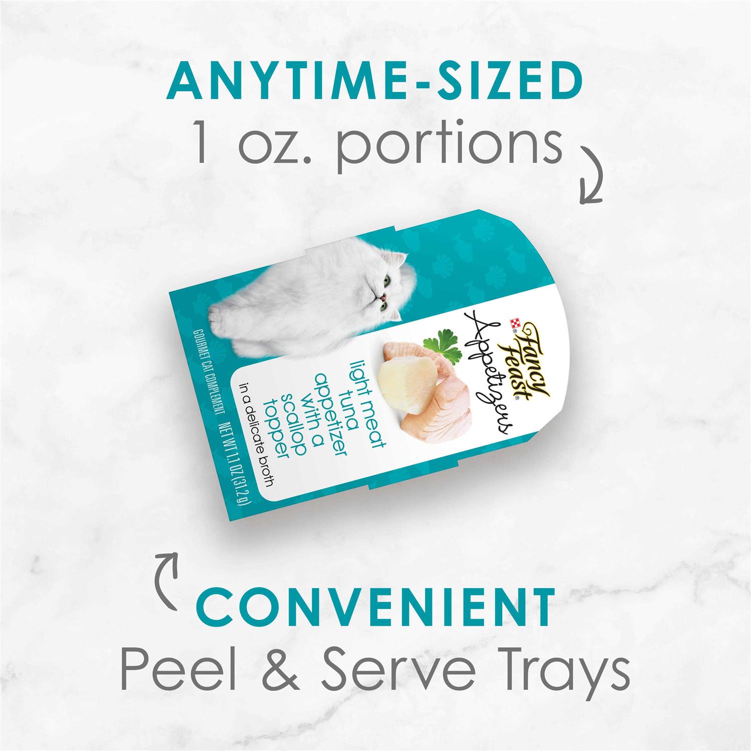 Fancy Feast Appetizers Light Meat Tuna with a Scallop Topper Wet Cat Food