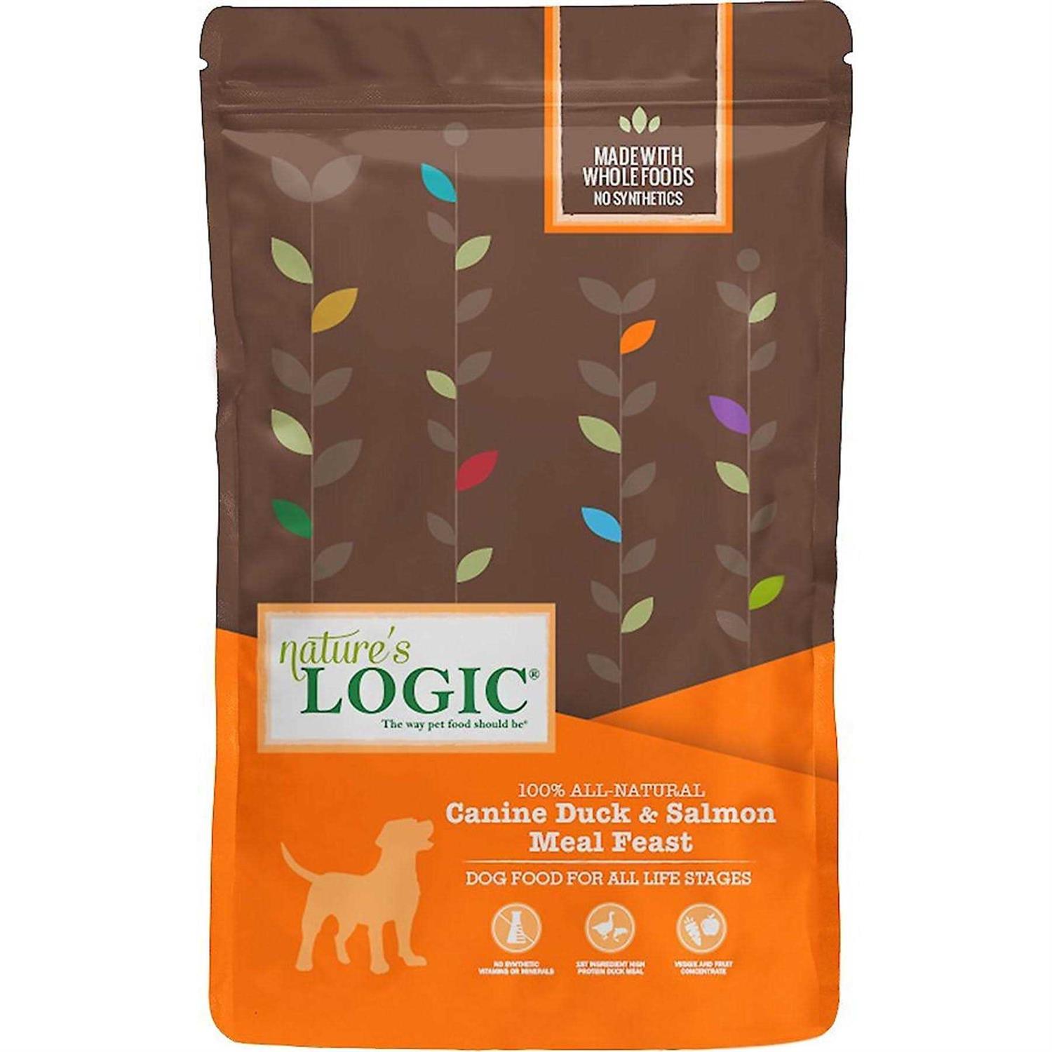 Nature’s Logic Canine Duck & Salmon Meal Feast Dry Dog Food