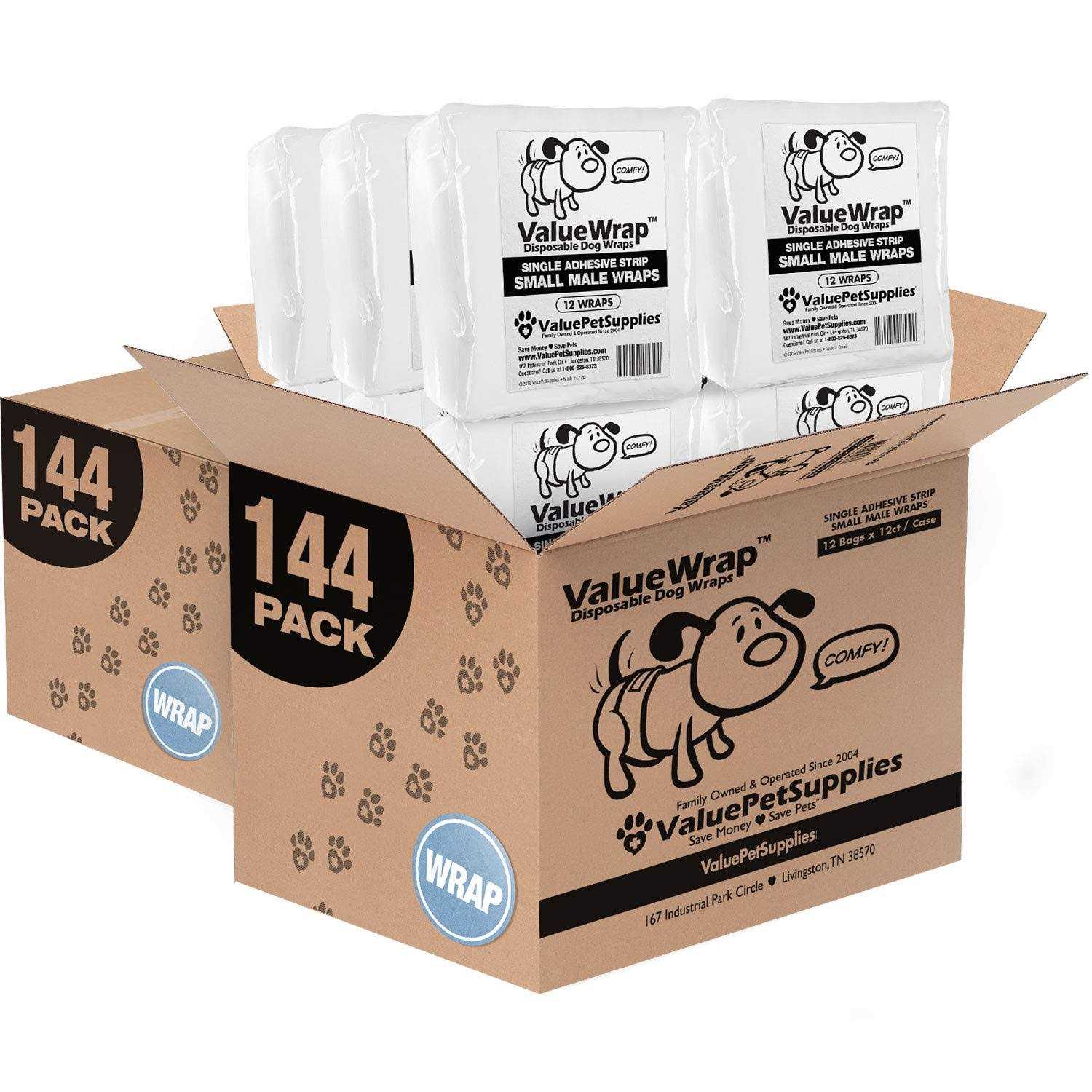 ValueWrap Male Wraps Disposable Dog Diapers