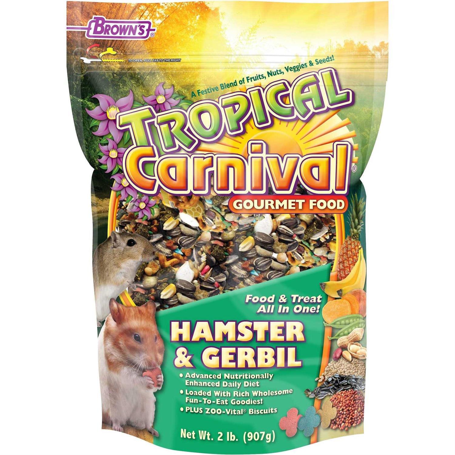 Brown’s Tropical Carnival Gourmet Hamster & Gerbil Food