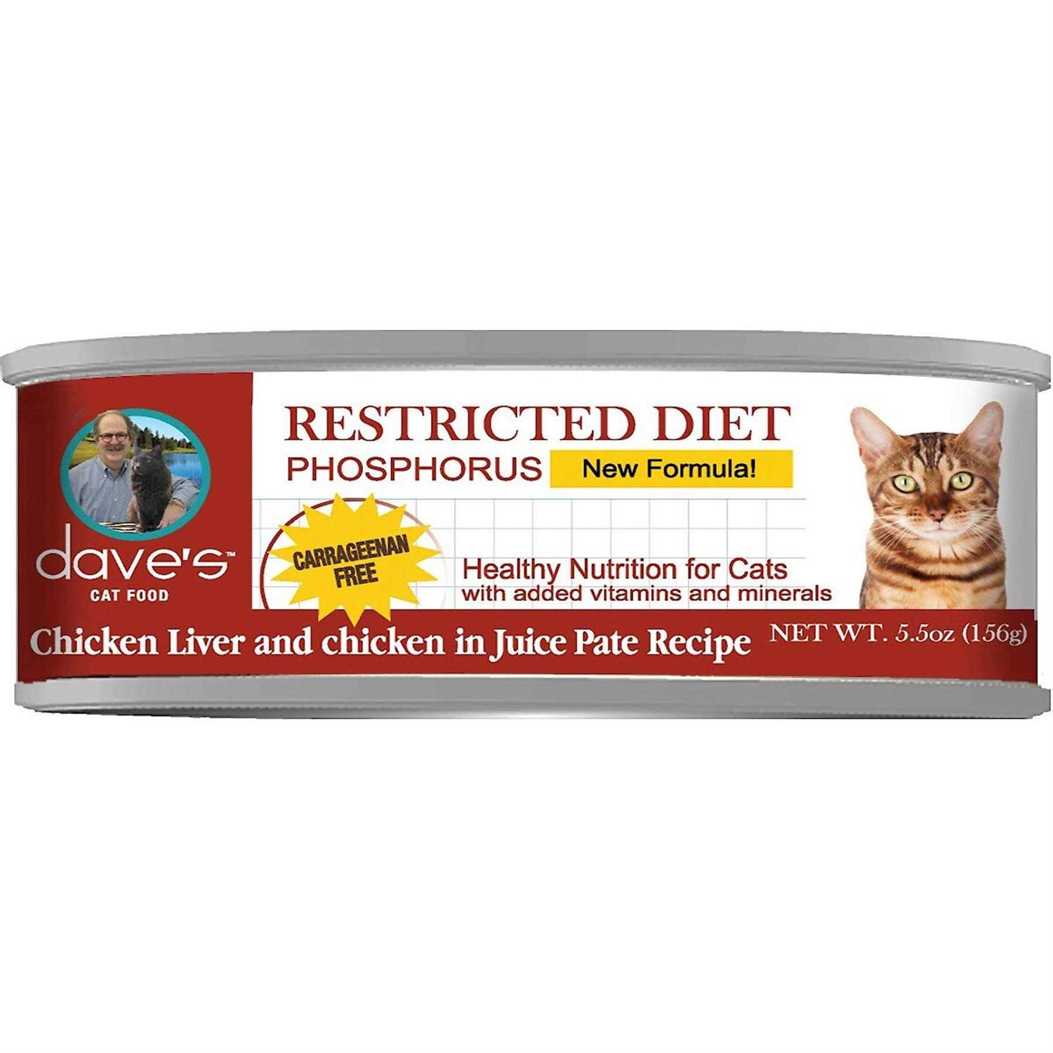 Dave’s Pet Food Restricted Phosphorus Diet Chicken Canned Cat Food