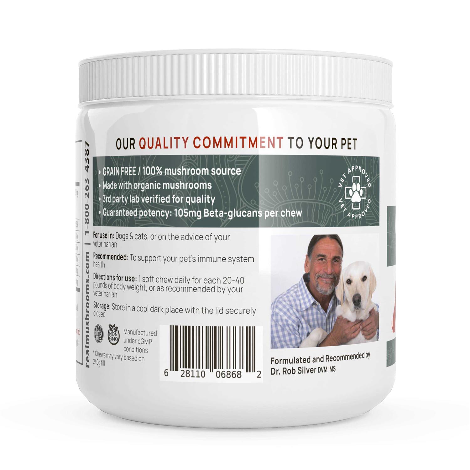 Real Mushrooms Mushroom Immune Pet Chews