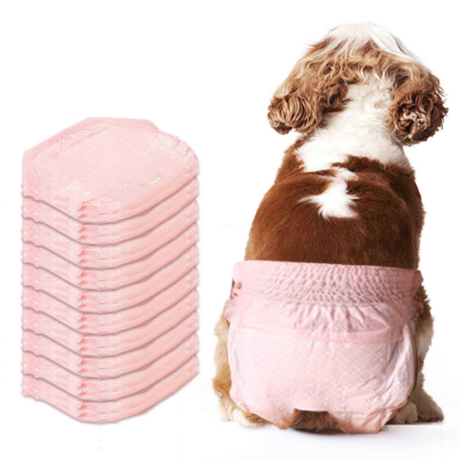 Disposable Dog Diapers Female,10 Pcs Stretchy Dog Diapers,Cat Diapers for Female Cats
