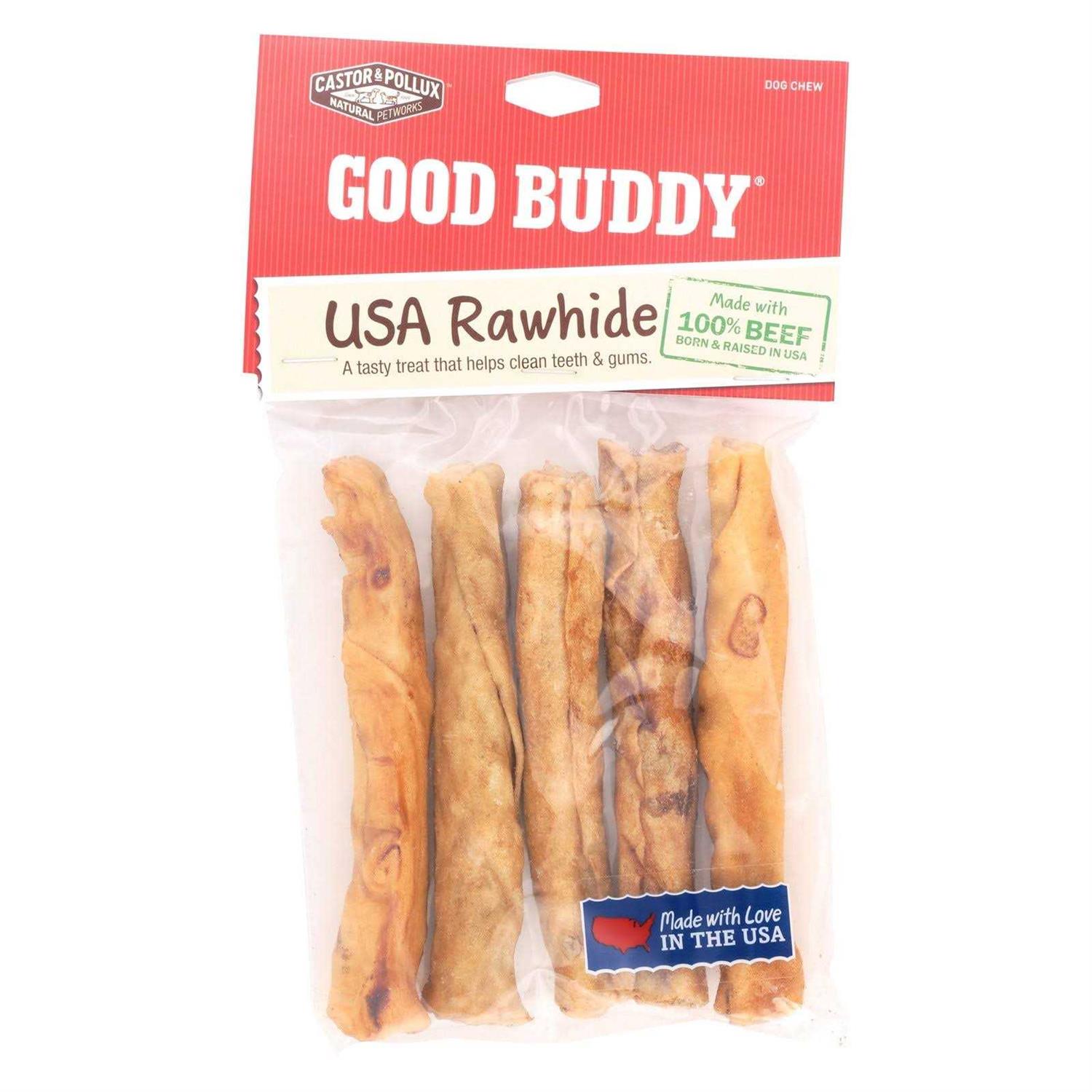 Castor & Pollux Good Buddy Dog Chew USA Rawhide