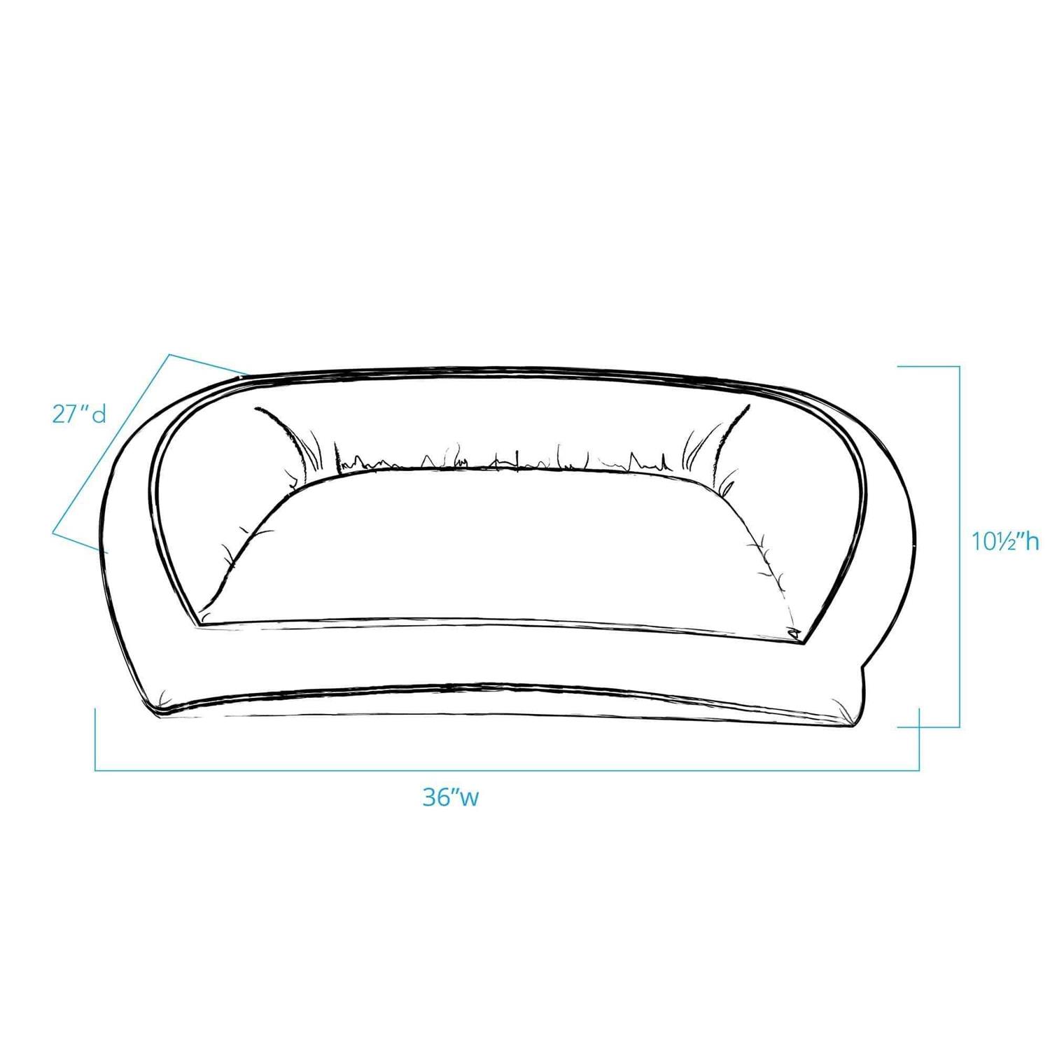 Carolina Pet Quilted Microfiber Bolster Bed