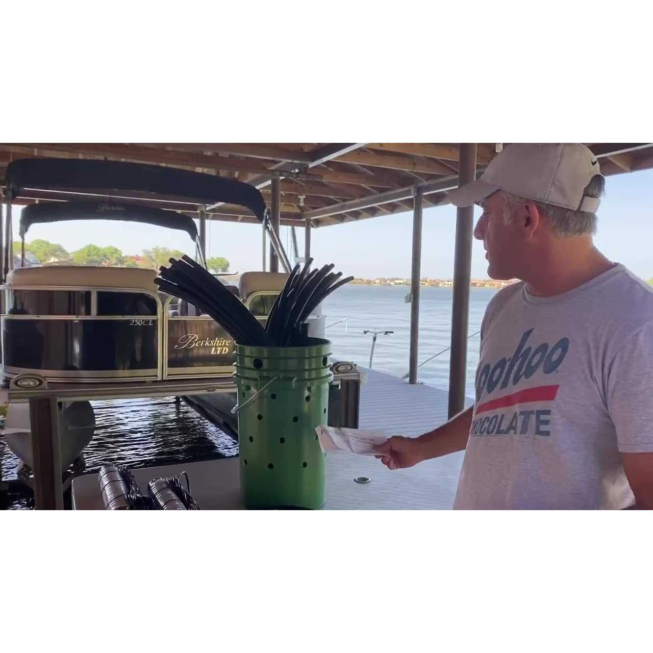 Green Blob Outdoors Fish ‘n A Barrel Artificial Fish Habitat Tree for Ponds