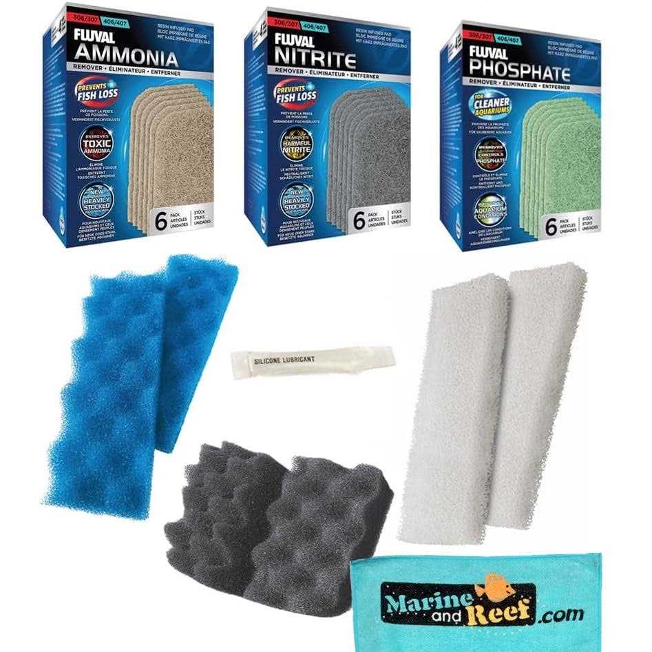 Inland Seas Fluval Bundle of 6 Replacement Media for 306/307 Aquarium Filters Package