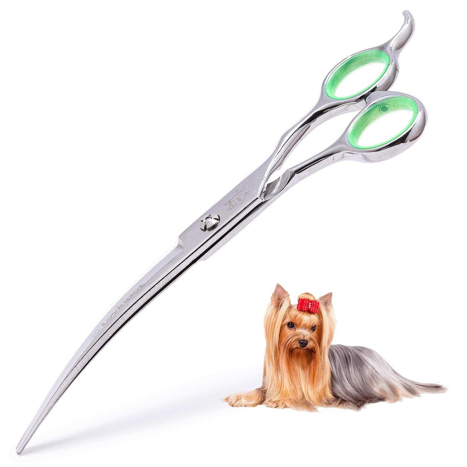 LovinPet Pet Grooming Scissors Professional Dog Cat Grooming Shears with Round Blunt Tip