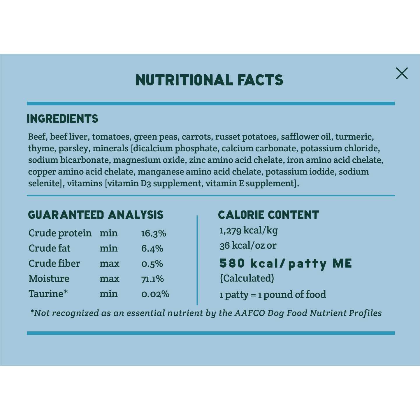A Pup Above Texas Beef Stew Dog Food