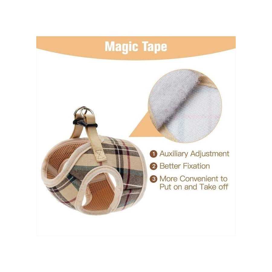 Pupteck Soft Mesh Dog Harness Puppy Padded Vest No Pull Harnesses