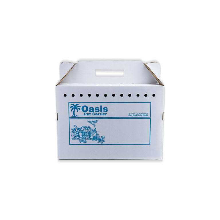 Oasis Disposable Pet Carrier Cardboard 17.5. x 12.25 x 8.75