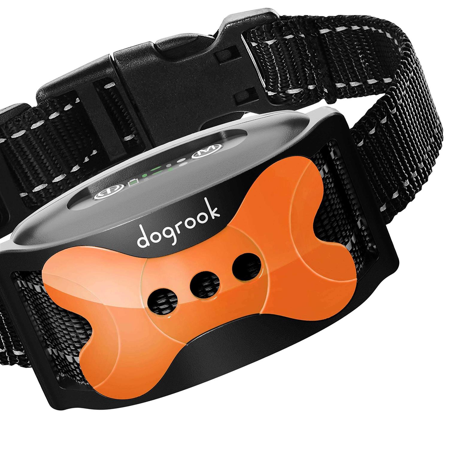 DogRook Rechargeable Dog Bark Collar Humane No Shock Barking Collar