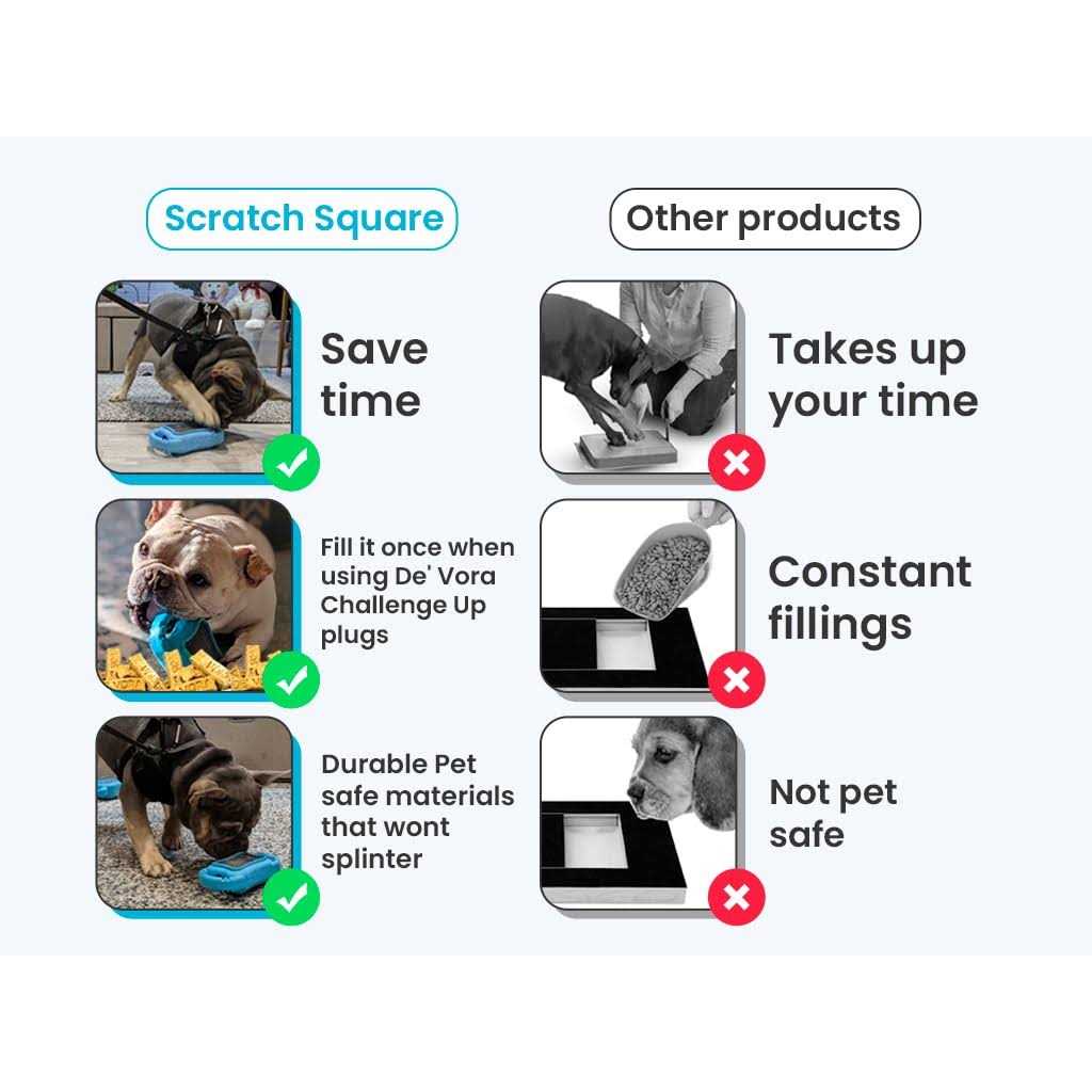 de’ Vora Scratch Square Dog & Cat Grooming Toy