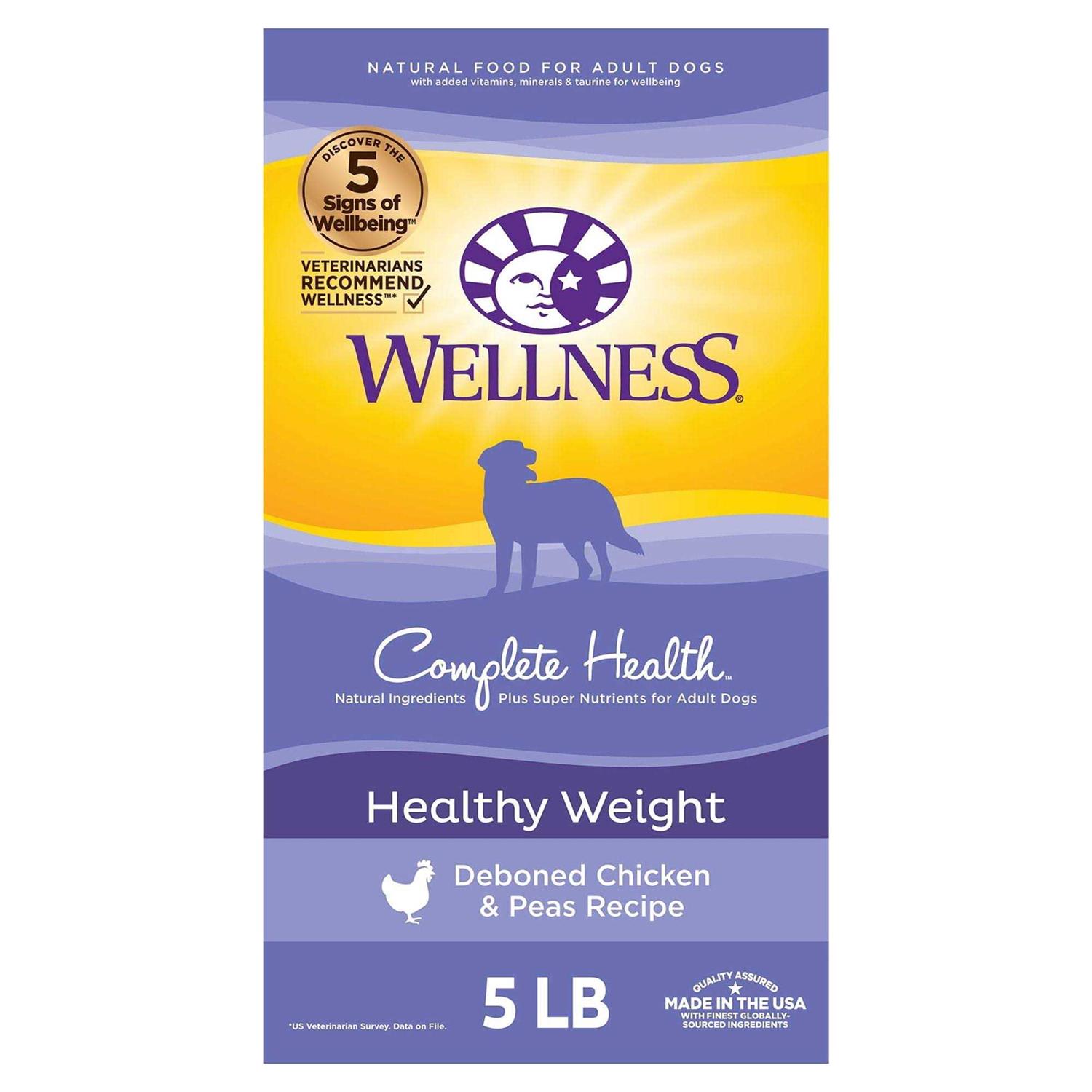 Wellness Complete Health Healthy Weight Chicken Peas Recipe Dry Dog Food
