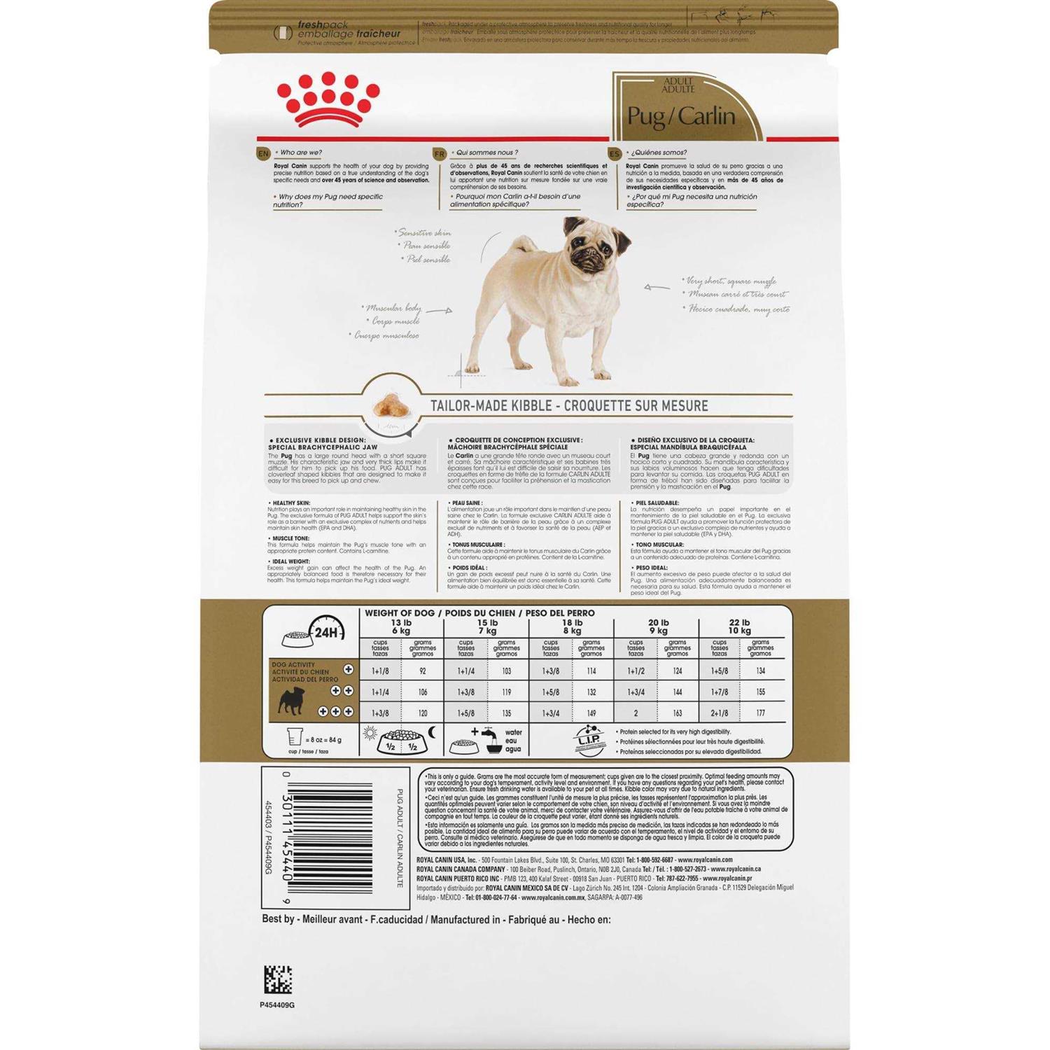Royal Canin Breed Health Nutrition Pug Adult Dry Dog Food