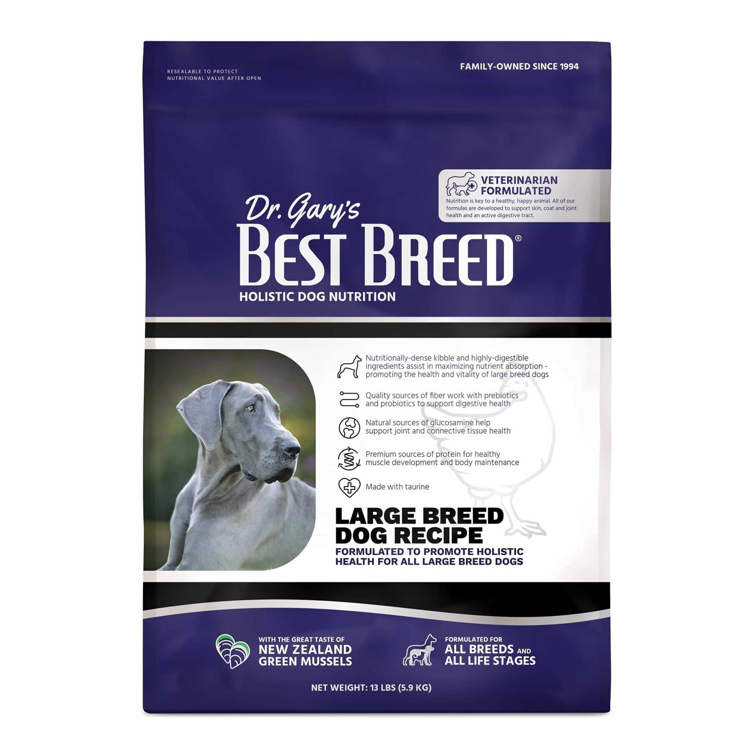 Dr. Gary’s Best Breed Holistic Large Breed Dry Dog Food