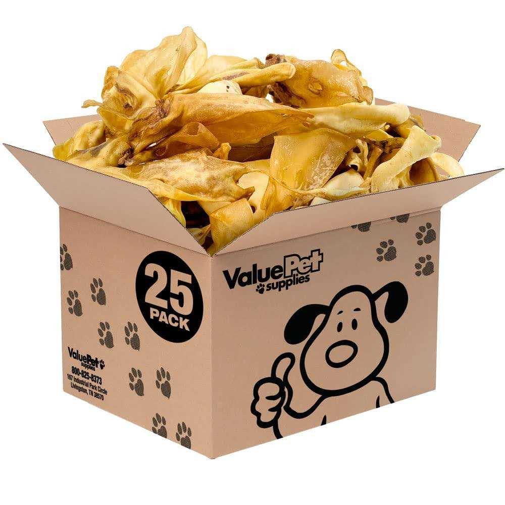 ValueBull Natural Brown Cow Ears Crunchy Style