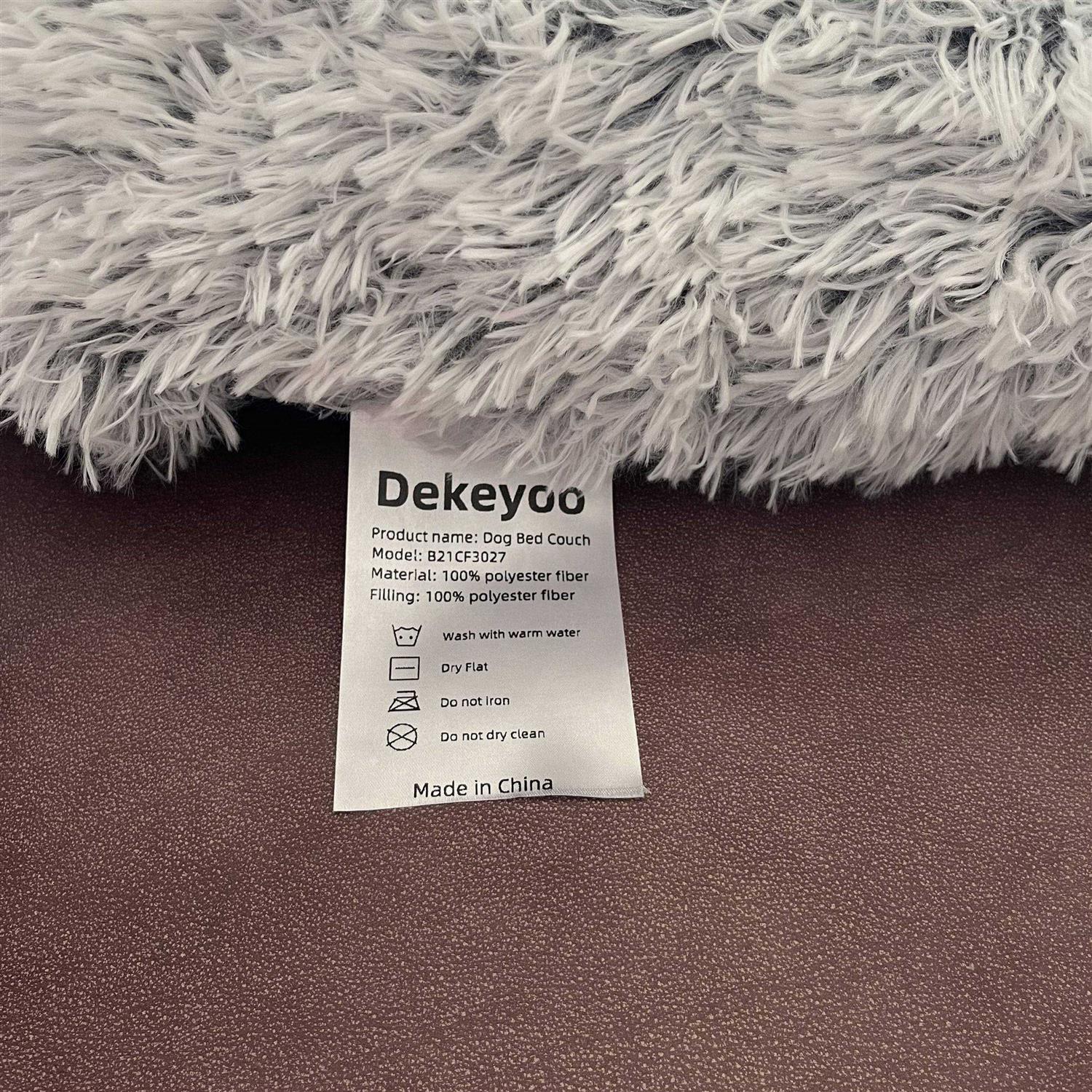 Dekeyoo Pet Couch Protector Waterproof Calming Dog Bed Plush Dog Mat Dog Sofa